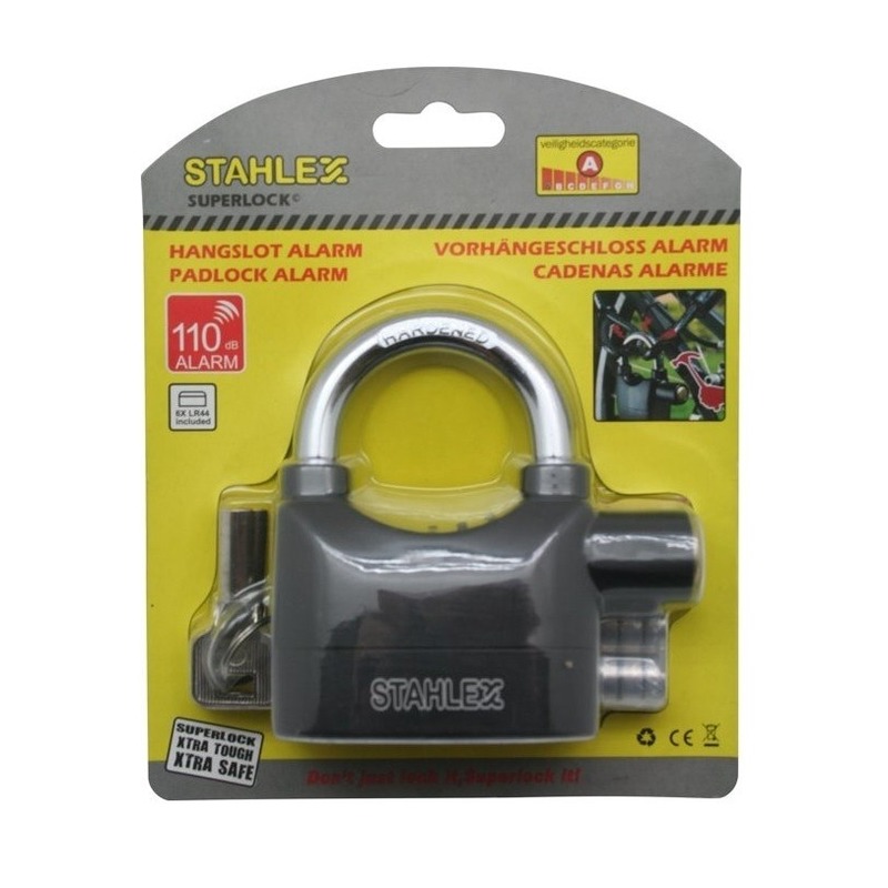 Luxe hangslot met alarm van 100 db -