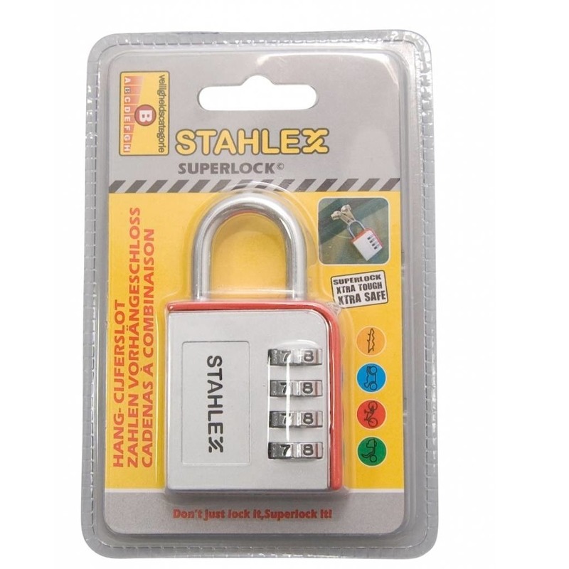 Luxe hangslot / cijferslot van aluminium 46 mm -