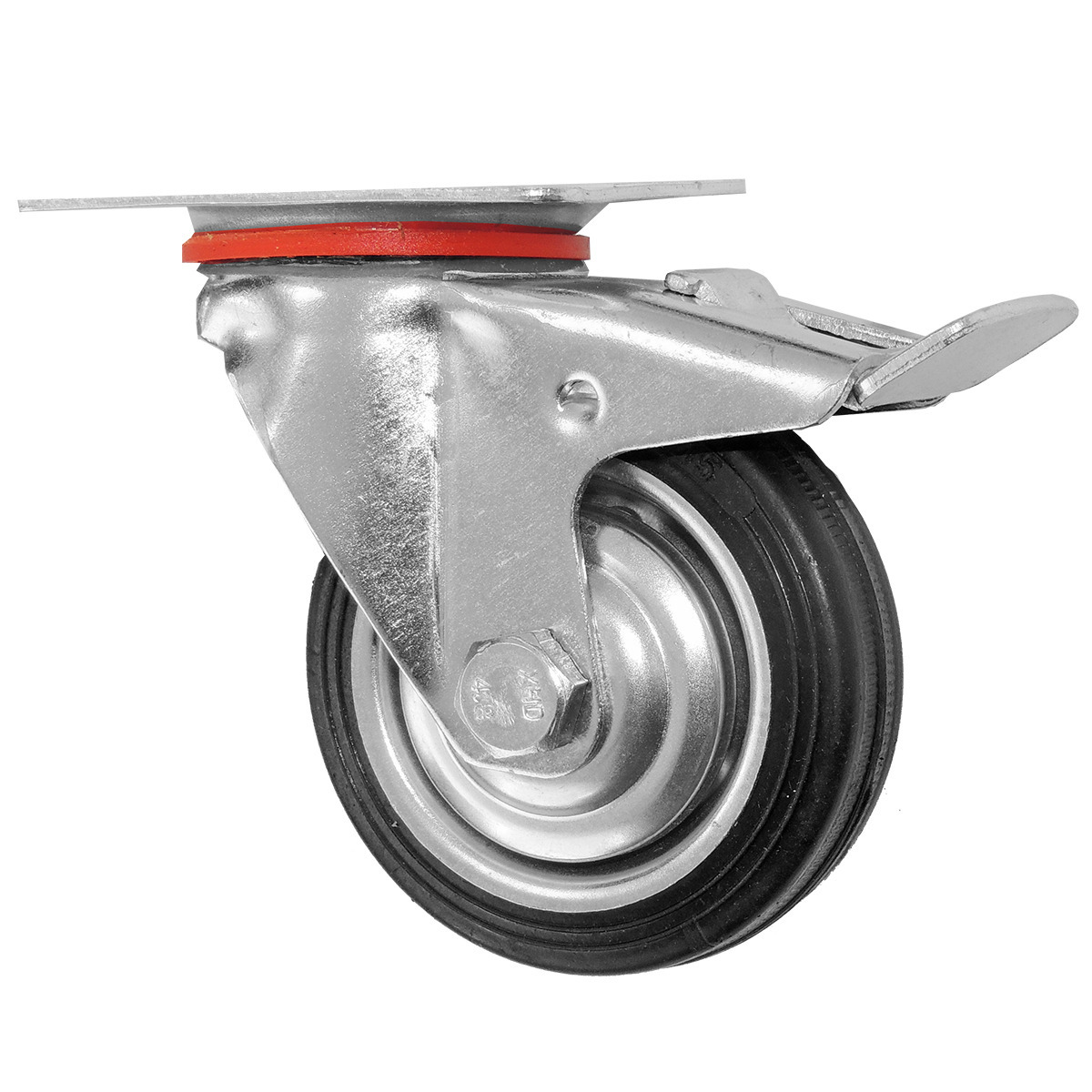 Zwenkwiel 75 mm inclusief rem -