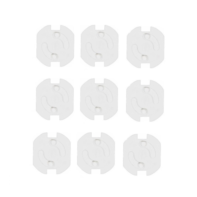 Stopcontactbeveiliging - 9x - wit - stopcontactbeschermers kinderbeveiliging -
