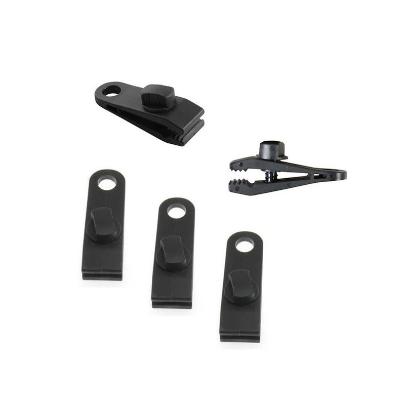 4x Zeilklemmen / zeilclips van kunststof -