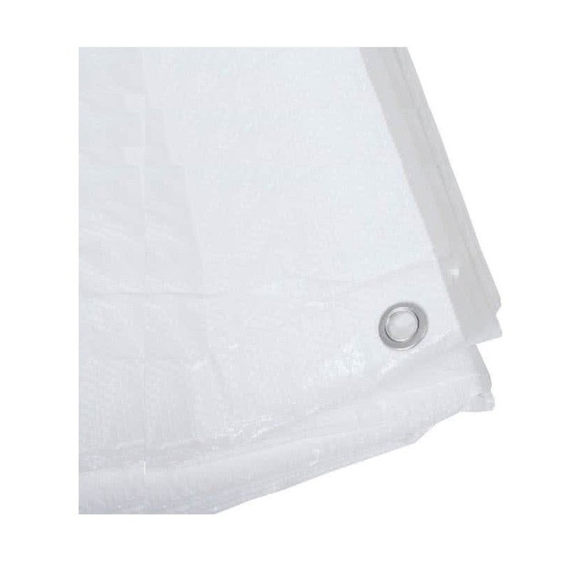 Benson afdekzeil - wit - 2 x 3 m - bevestiging ogen - grondzeil - dekzeil -