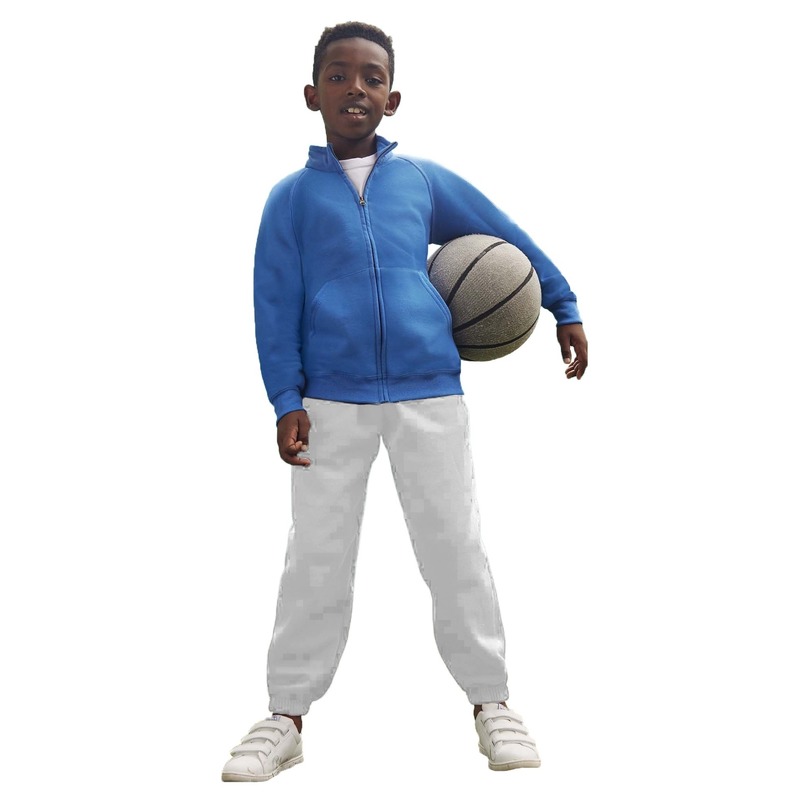 Joggingbroek/sportbroek grijs voor kinderen 9-11 jaar (134/146) -