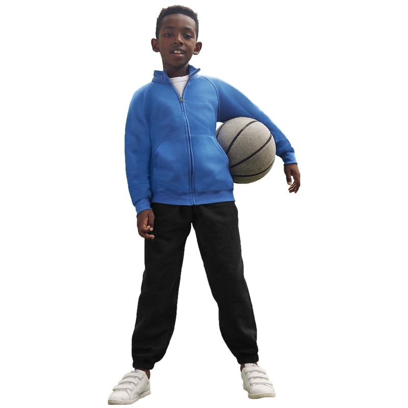 Joggingbroek/sportbroek zwart voor kinderen 9-11 jaar (134/146) -