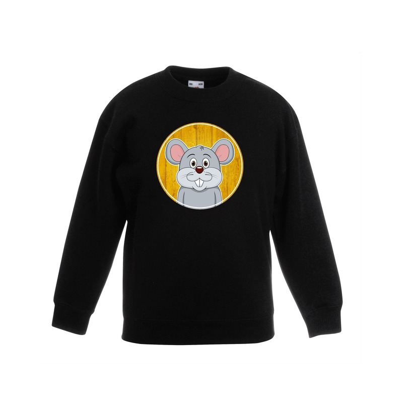 Sweater muis zwart kinderen 14-15 jaar (170/176) -