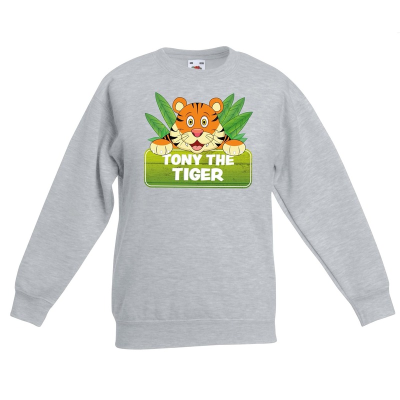 Sweater grijs voor kinderen met Tony the tiger 3-4 jaar (98/104) -