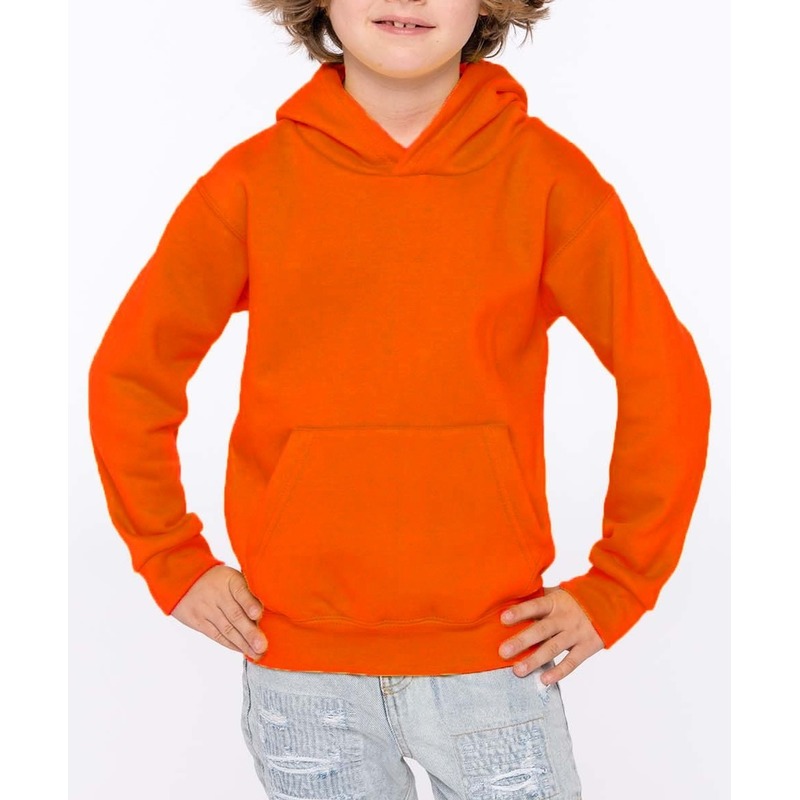 Oranje sweater/trui hoodie voor meisjes -