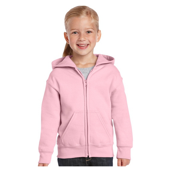Lichtroze capuchon vest voor meisjes XS (104-110) -
