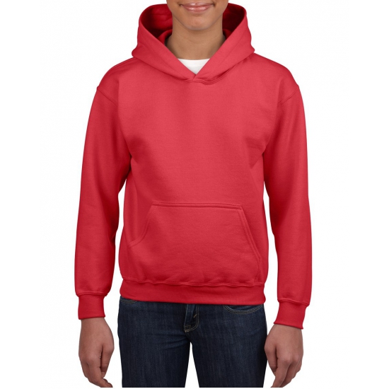 Rode capuchon sweater voor jongens -