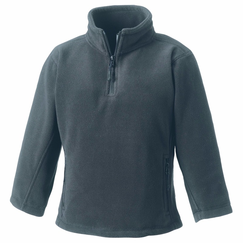 Grijze fleece trui voor jongens 128 (7-8 jaar) -