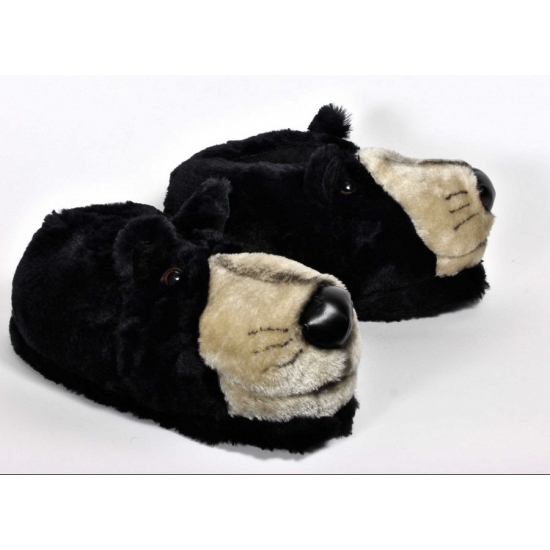 Volwassenen dieren sloffen / pantoffels beer L (39-41,5) -