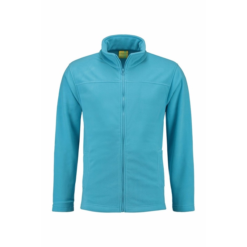 Fleece vest met rits Norway - Turquoise blauw - voor volwassenen - winter trui 2XL (44/56) -