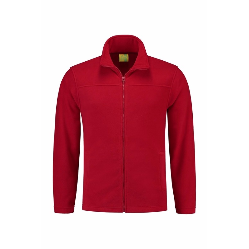 Fleece vest met rits Norway - Rood - voor volwassenen - winter trui L (40/52) -