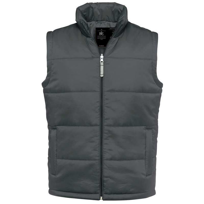 Gewatteerde bodywarmer voor heren - Donkergrijs - Nylon - Outdoor - Vrije tijds jas XL (54) -