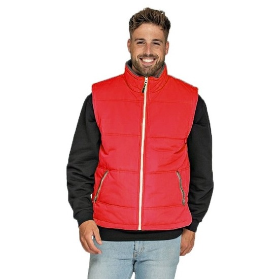 Outdoor bodywarmer voor heren - rood - winddicht - mouwloos - sport vest S (36/48) -
