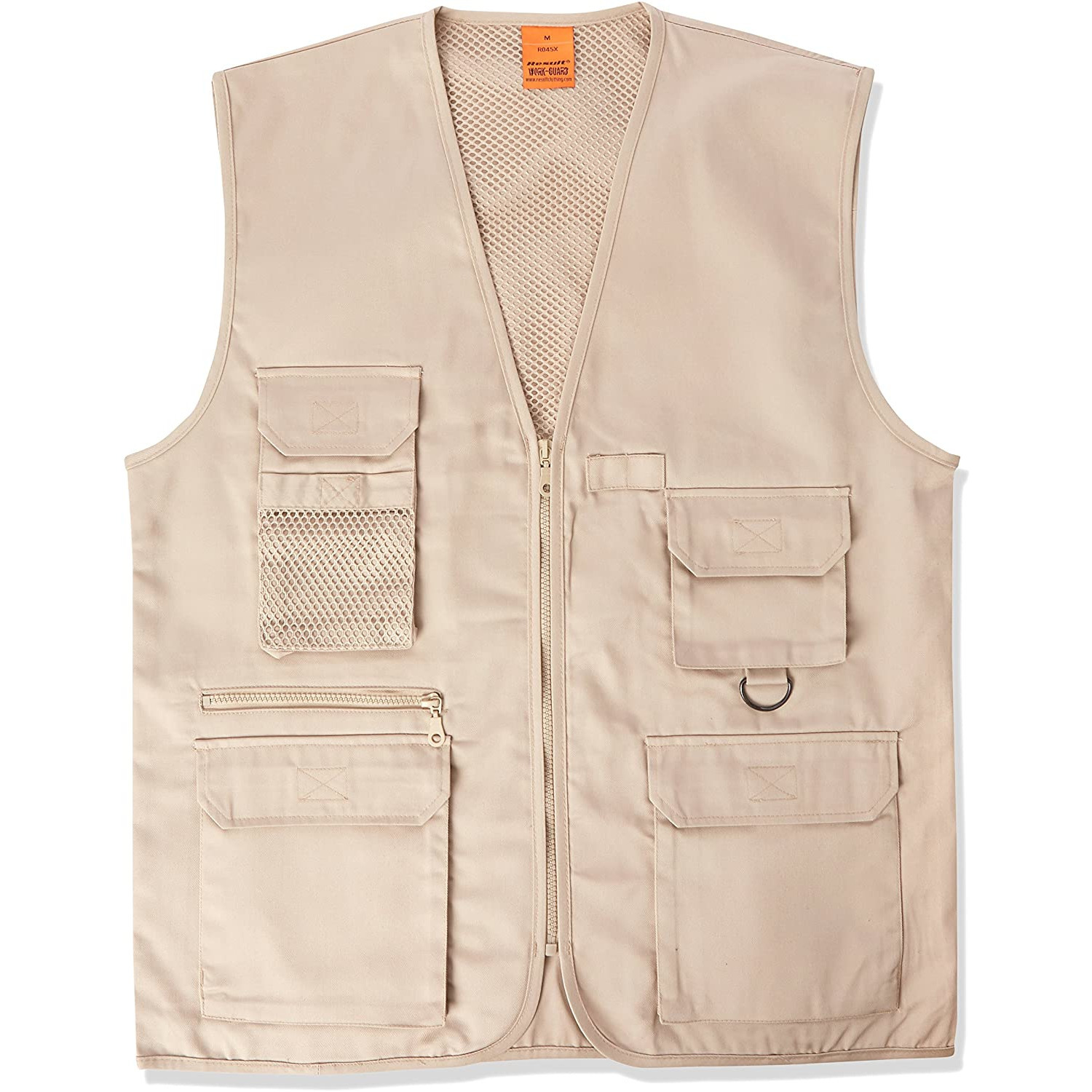 Outdoor/werk bodywarmer beige voor heren L (42/52) -