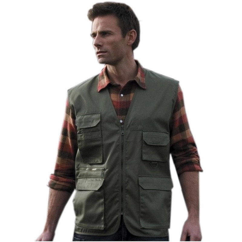 Outdoor/werk bodywarmer groen voor heren XL (42/54) -