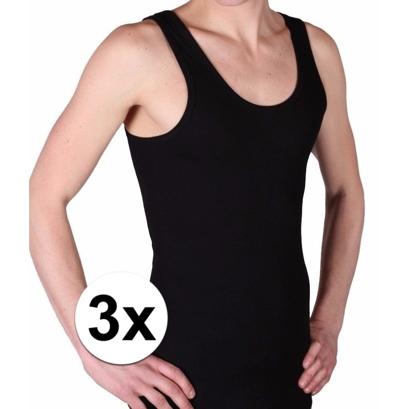 3x Zwarte Beeren heren hemd - maat 4XL 4XL -