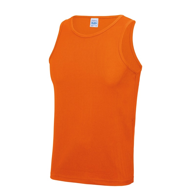 AWDis sport sintlet/tanktop - heren - Oranje - mouwloos - Polyester L (42/52) -