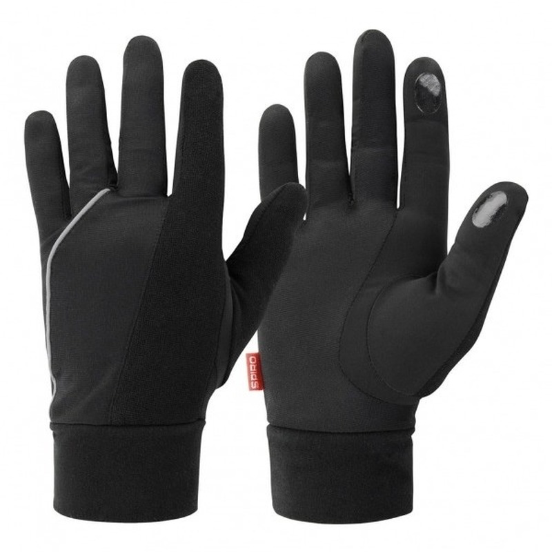Zwarte hardloop handschoenen voor volwassenen L -