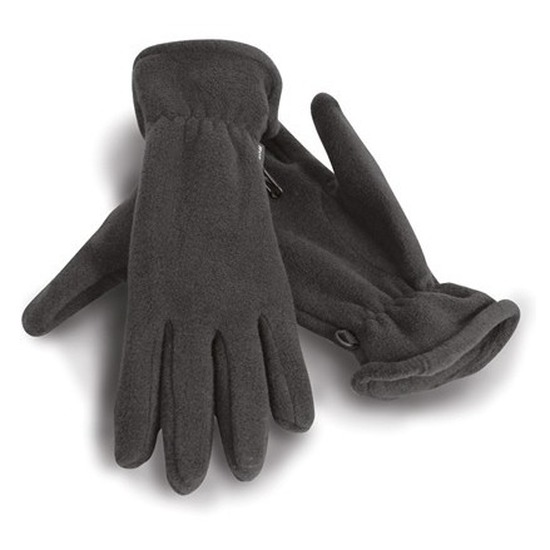 Grijze warme fleece handschoenen voor volwassenen S -