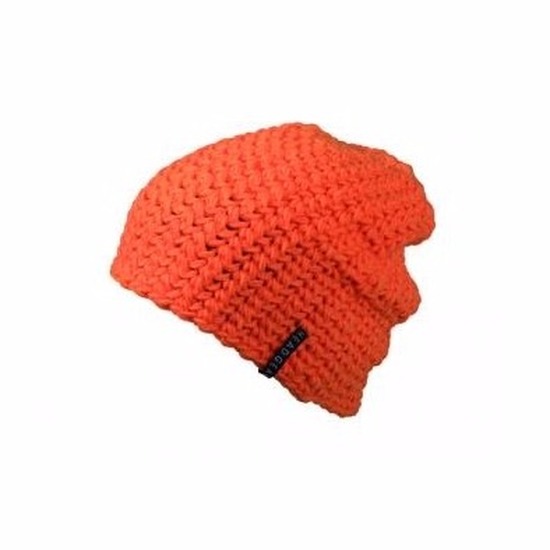 Myrtle Beach beanie muts - 1x - oranje - heren - basic - wintermuts -