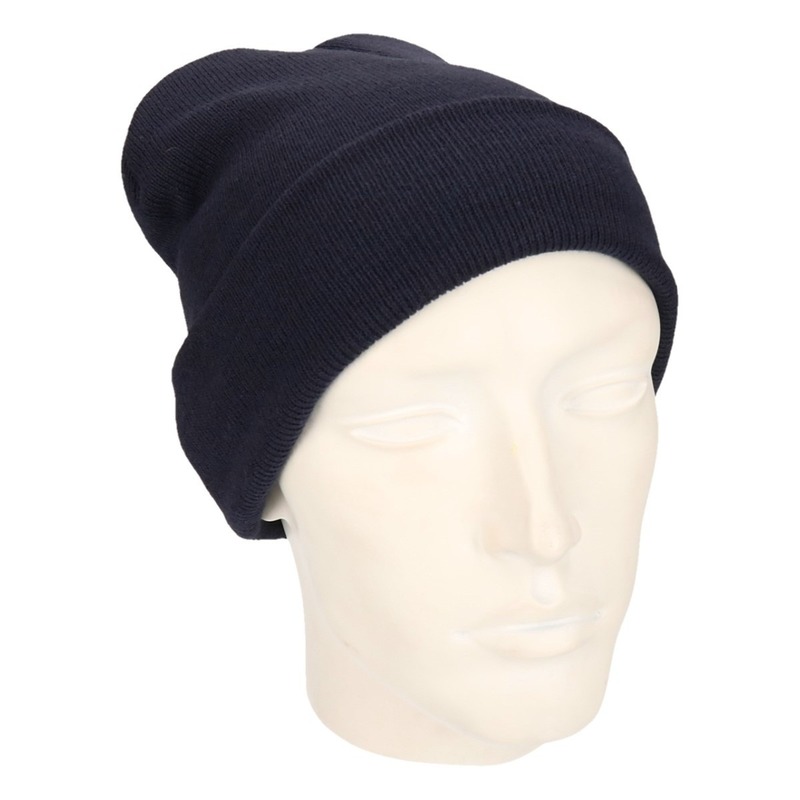 Thinsulate basics wintermuts voor volwassenen - donkerblauw - Acryl One size -