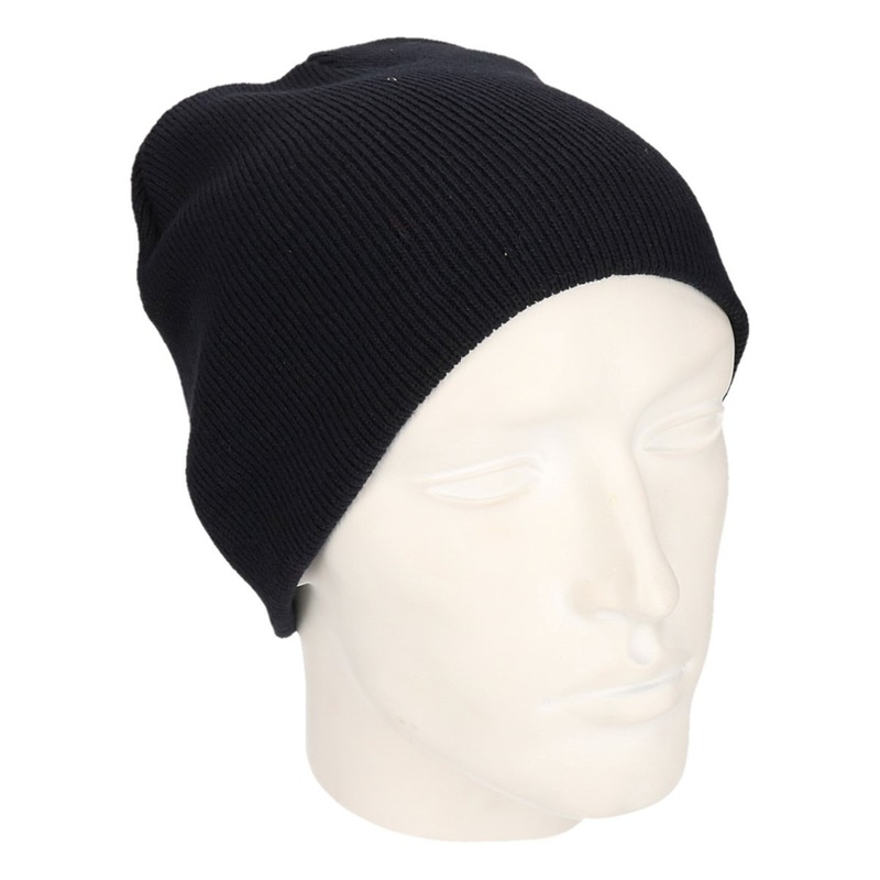 Gekleurde basic muts navy voor heren -