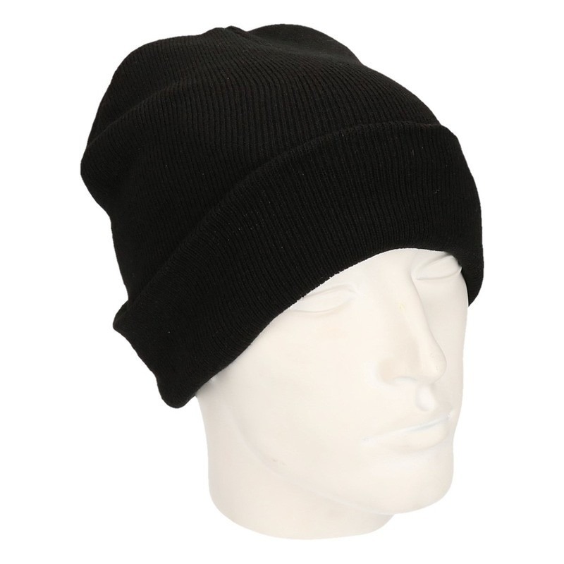 Basic zwarte wintermuts Thinsulate voor dames -
