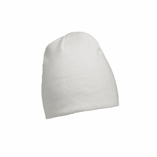Gekleurde basic muts wit voor dames -