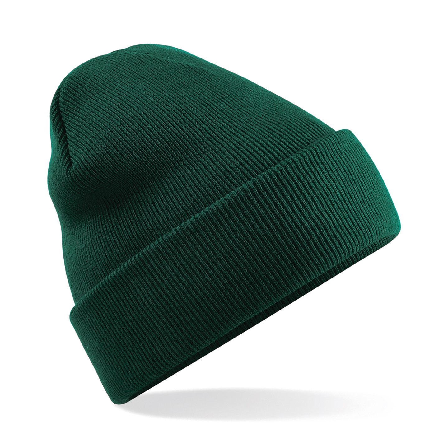 Beechfield basic winter muts/beanie - donkergroen - acryl - volwassenen - Winter Essentials/accessoi One size -