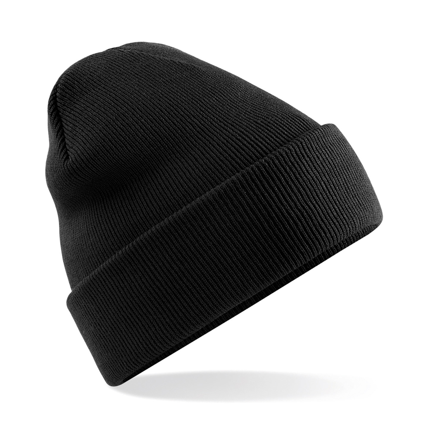 Beechfield basic winter muts/beanie - zwart - acryl - volwassenen - Winter Essentials/accessoi One size -