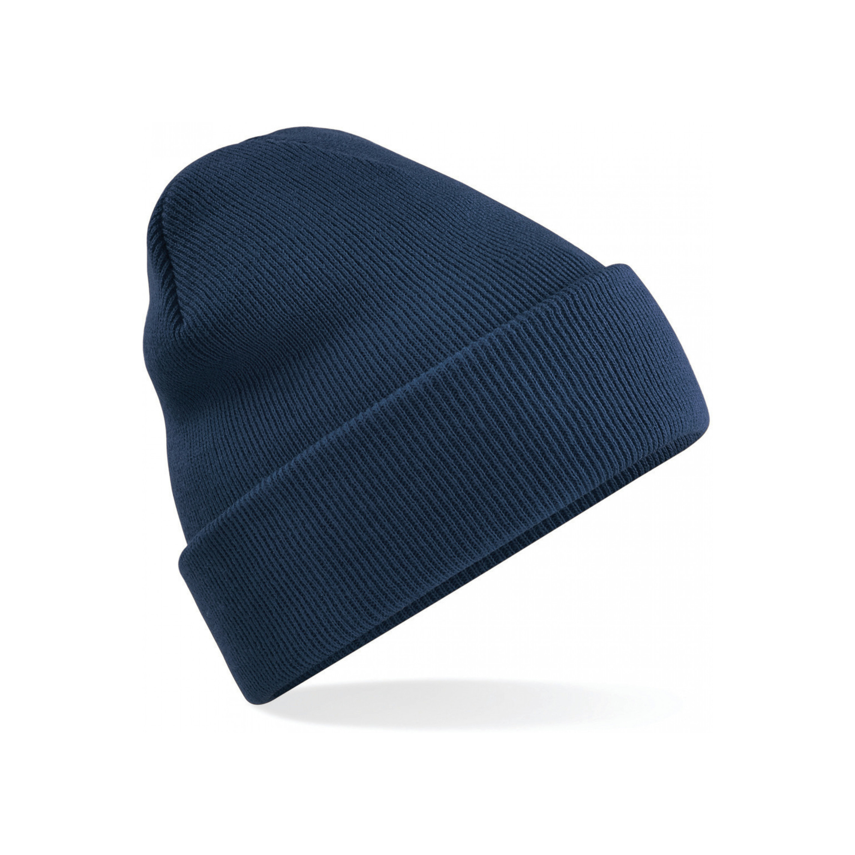 Beechfield basic winter muts/beanie - navy - acryl - volwassenen - Winter Essentials/accessoi One size -