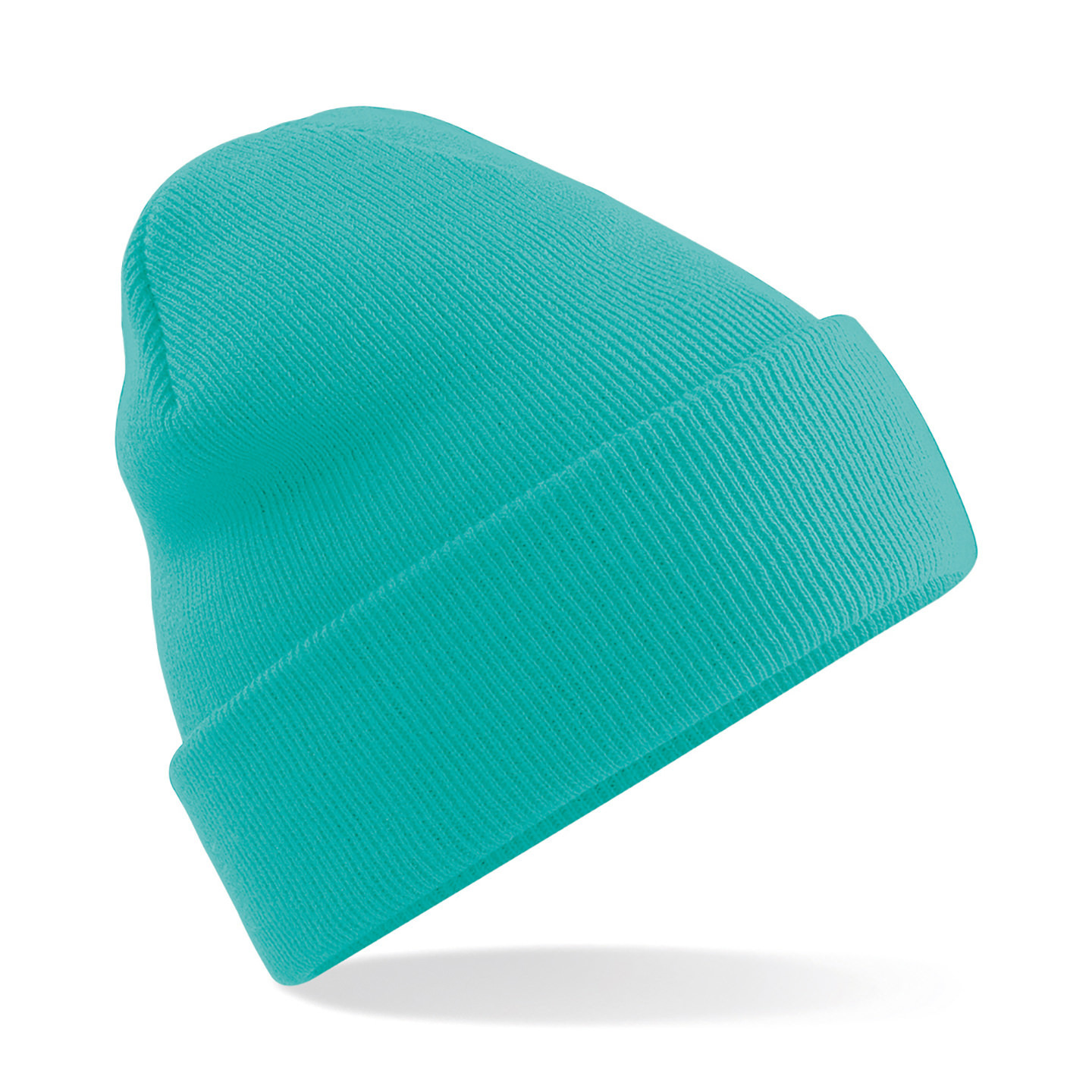 Beechfield basic winter muts/beanie - mintgroen - acryl - volwassenen - Winter Essentials/accessoi One size -