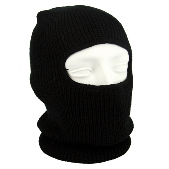 Skimuts - zwart - one size - warme muts - balaclava / bivakmuts / wintersport -