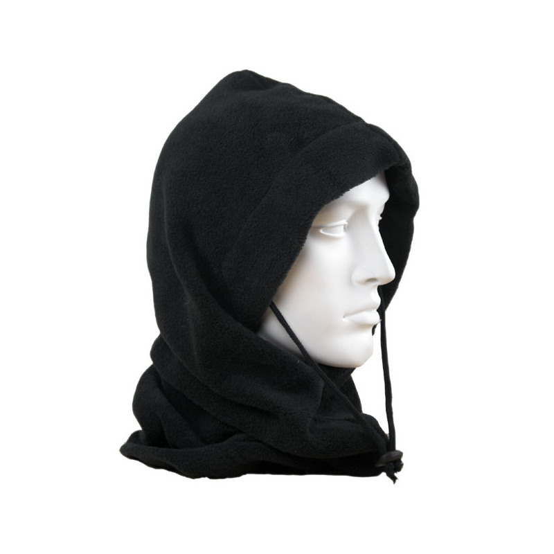 Fleece bivakmuts zwart -