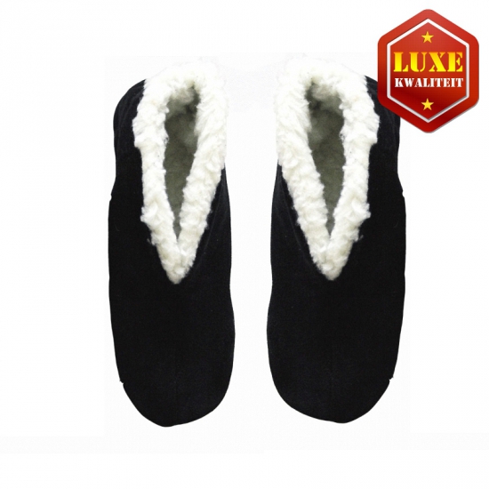 Zwarte echte suede Spaanse sloffen dames maat 41 41 -