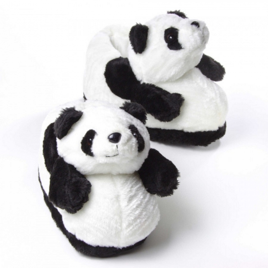 Volwassenen dieren sloffen / pantoffels panda M (37-38,5) -