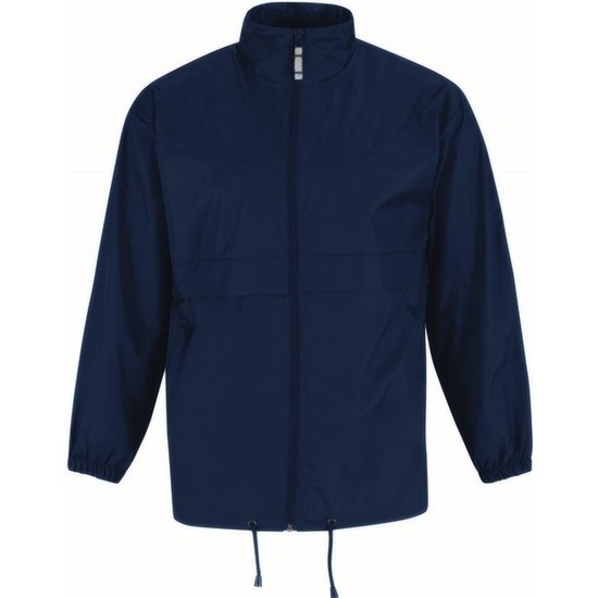 Windjas/windbreaker - heren - donkerblauw - met capuchon XL (54) -