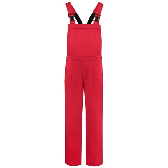 Carnaval verkleed tuinbroek voor volwassenen - rood - werk overall L (40/52) -