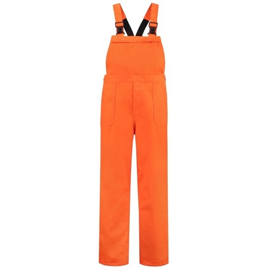 Carnaval verkleed tuinbroek voor volwassenen - oranje - werk overall M (38/50) -