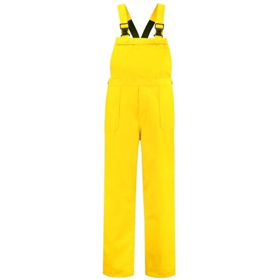 Carnaval verkleed tuinbroek voor volwassenen - geel - werk overall XL (42/54) -