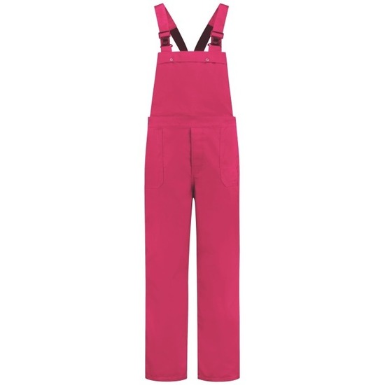 Grote maten fuchsia tuinbroek voor volwassenen 4XL (48/60) -