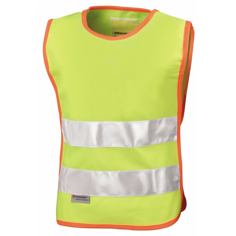 Geel veiligheidsvest voor kinderen L/XL (110cm) -