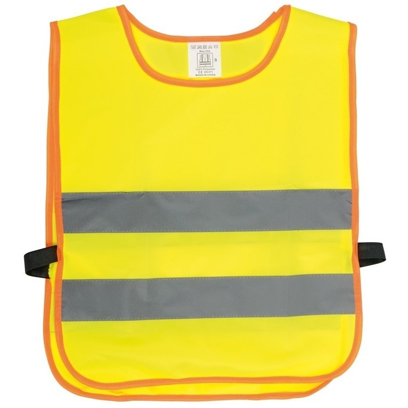Veiligheidsvest fluorescerend geel - kinderen - Reflecterende veiligheidsvesten - one size One size -