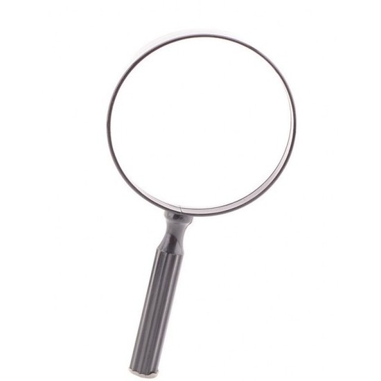 Speelgoed vergrootglas met dubbele lens 12 cm -