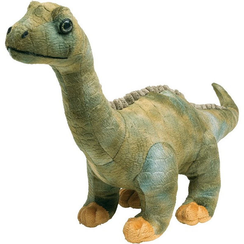 Nature Planet Pluche knuffel Dinosaurus Diplodocus - 50 cm - groen - dieren -