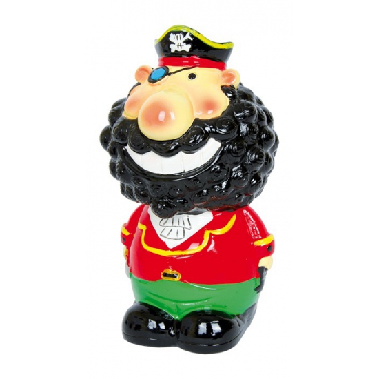 Kapitein Zwartbaard piraten spaarpot 14 cm -