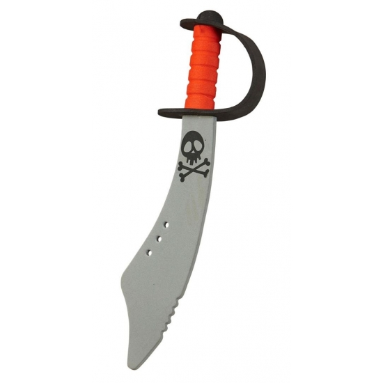 Piraten zwaard - 45 cm - foam - piraat accessoires - zeerover - verkleedaccessoires -