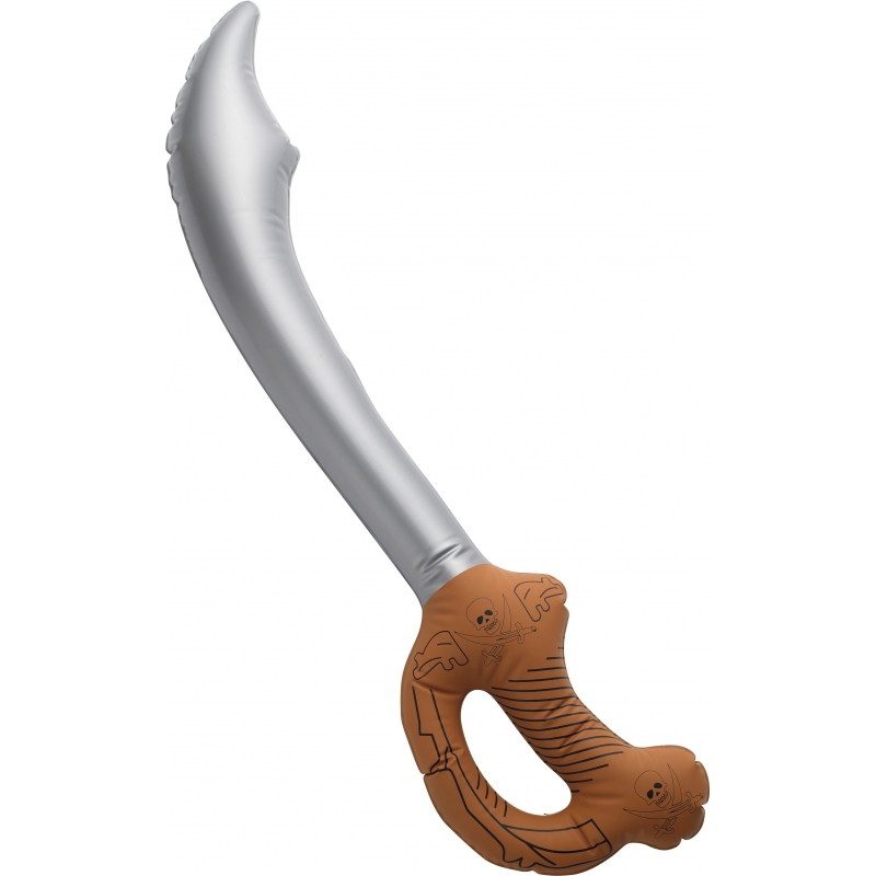 Opblaasbare piratenzwaard 61 cm -